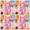 Plantillas para Tazas - Diseño Barbie Iniciales. - Imagen 3