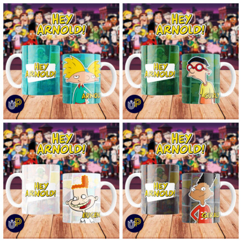 Plantillas para Tazas - Diseño Hey Arnold!. - Imagen 3
