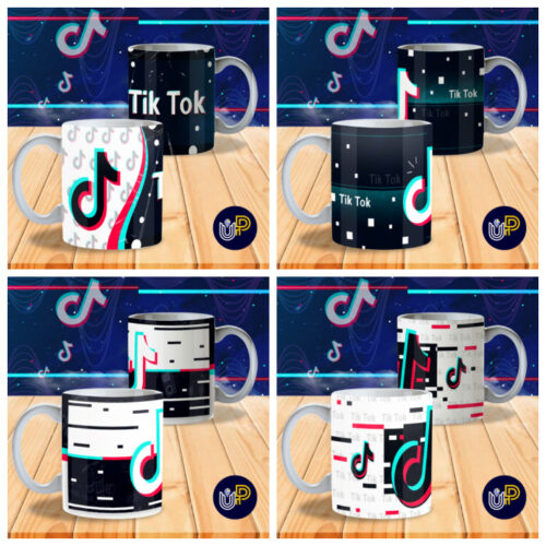 Plantillas para Tazas - Diseño TikTok. - Imagen 2