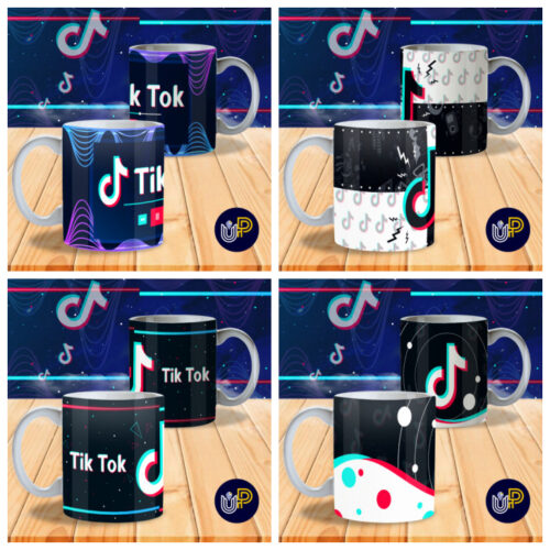 Plantillas para Tazas - Diseño TikTok. - Imagen 3