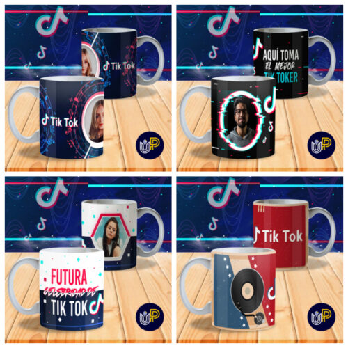 Plantillas para Tazas - Diseño TikTok. - Imagen 4