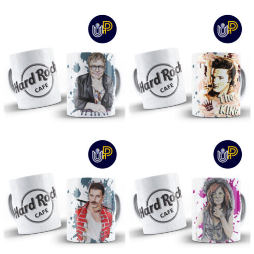 Plantillas para Tazas - Diseño Hard Rock. - Imagen 2