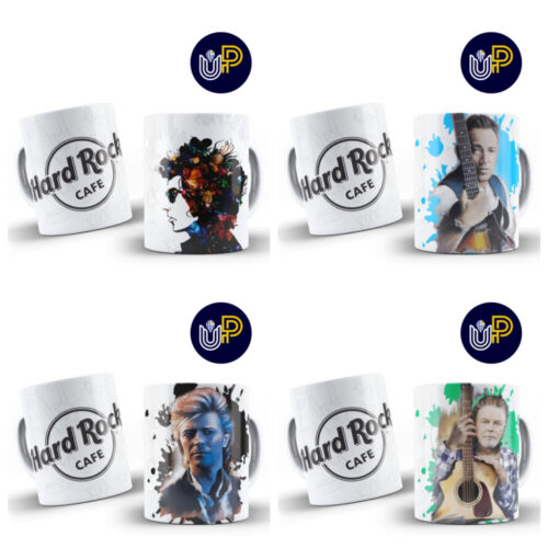 Plantillas para Tazas - Diseño Hard Rock. - Imagen 3