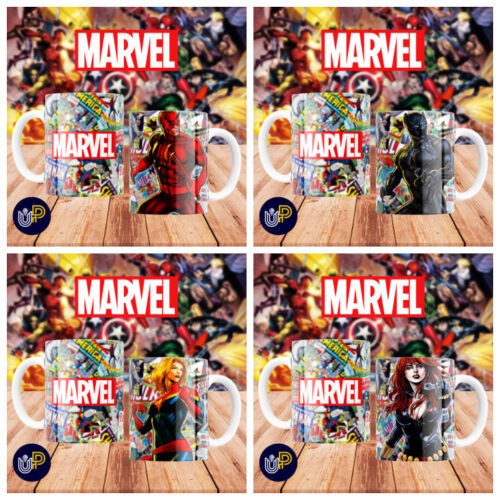 Plantillas para Tazas - Diseño Marvel. - Imagen 2