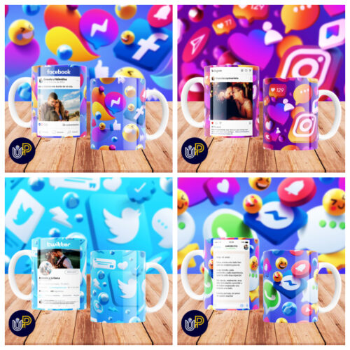 Plantillas para Tazas - Diseño Redes Sociales. - Imagen 2