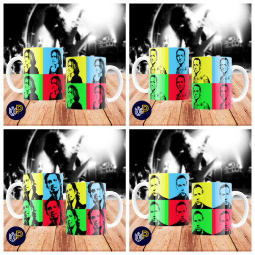 Plantillas para Tazas - Diseño Rock Pop Art. - Imagen 3