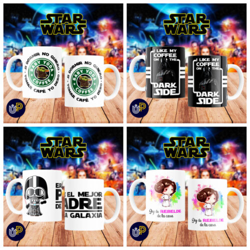 Plantillas para Tazas - Diseño Star Wars. - Imagen 2