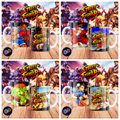 Plantillas para Tazas - Diseño Street Fighter. - Imagen 4