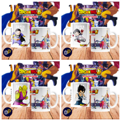 Plantillas para Tazas - Diseño Dragon Ball Super Hero. - Imagen 2