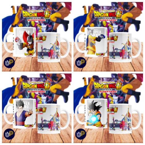 Plantillas para Tazas - Diseño Dragon Ball Super Hero. - Imagen 3