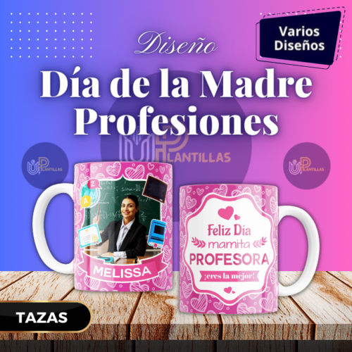 Plantillas para Tazas - Diseño Día de la Madre Profesiones.