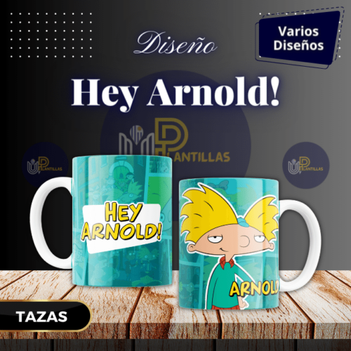 Plantillas para Tazas - Diseño Hey Arnold!.