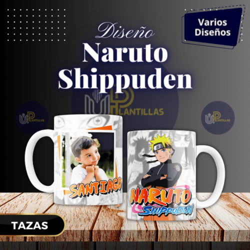 Plantillas para Tazas - Diseño Naruto Shippuden