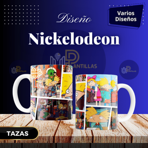Plantillas para Tazas - Diseño Nickelodeon.