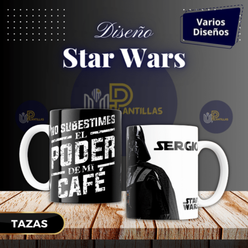 Plantillas para Tazas - Diseño Star Wars.