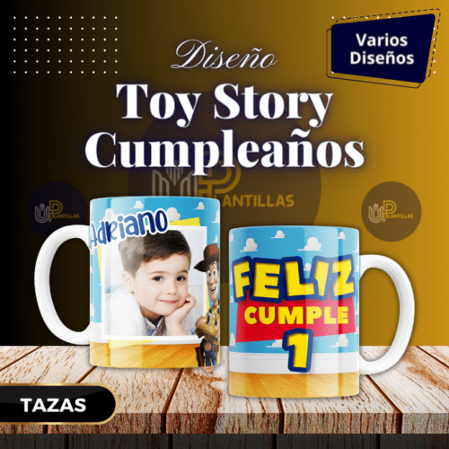Plantillas para Tazas - Diseño Toy Story.