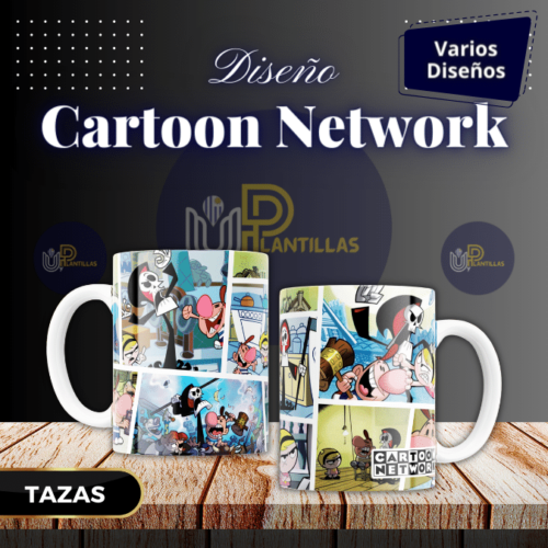 Plantillas para Tazas - Diseño Cartoon Network.