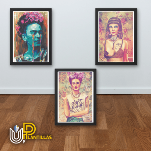 Plantillas para Cuadros - Diseño Retro Celebridades. - Imagen 2