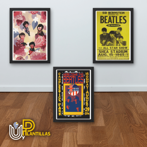 Plantillas para Cuadros - Diseño The Beatles. - Imagen 4