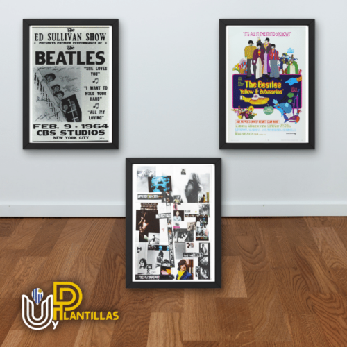 Plantillas para Cuadros - Diseño The Beatles. - Imagen 3