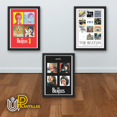 Plantillas para Cuadros - Diseño The Beatles. - Imagen 2