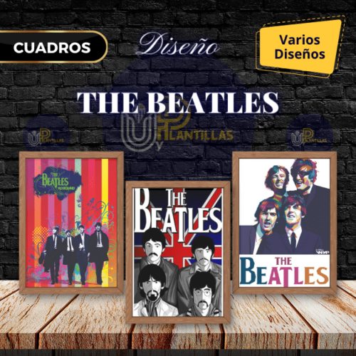 Plantillas para Cuadros - Diseño The Beatles.